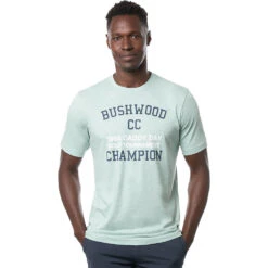 TravisMathew Caddy Day Mens Golf T-Shirt -Travismathew 10542 HTHRNEPTUNGRN