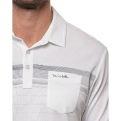 TravisMathew Off The Tracks Mens Golf Polo -Travismathew 11615 WHITE 2