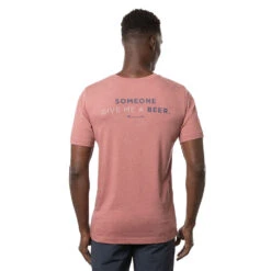 TravisMathew Finest Bottle Sargasso Sea Mens Golf T-Shirt -Travismathew 11843 HTHRRUBYWINE 1