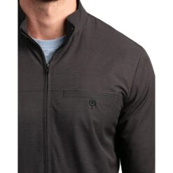 TravisMathew Mic Check Mens Jacket -Travismathew 12276 BLACK 2 6916a132 70dc 4387 940f 8a4dd5ae4ae5