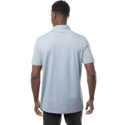 TravisMathew Aerial View Heather Federal Blue Mens Golf Polo -Travismathew 21167 HTHRFEDRLBLU 2 120e1b87 ed12 450f 8111 a5e9f0499c8e