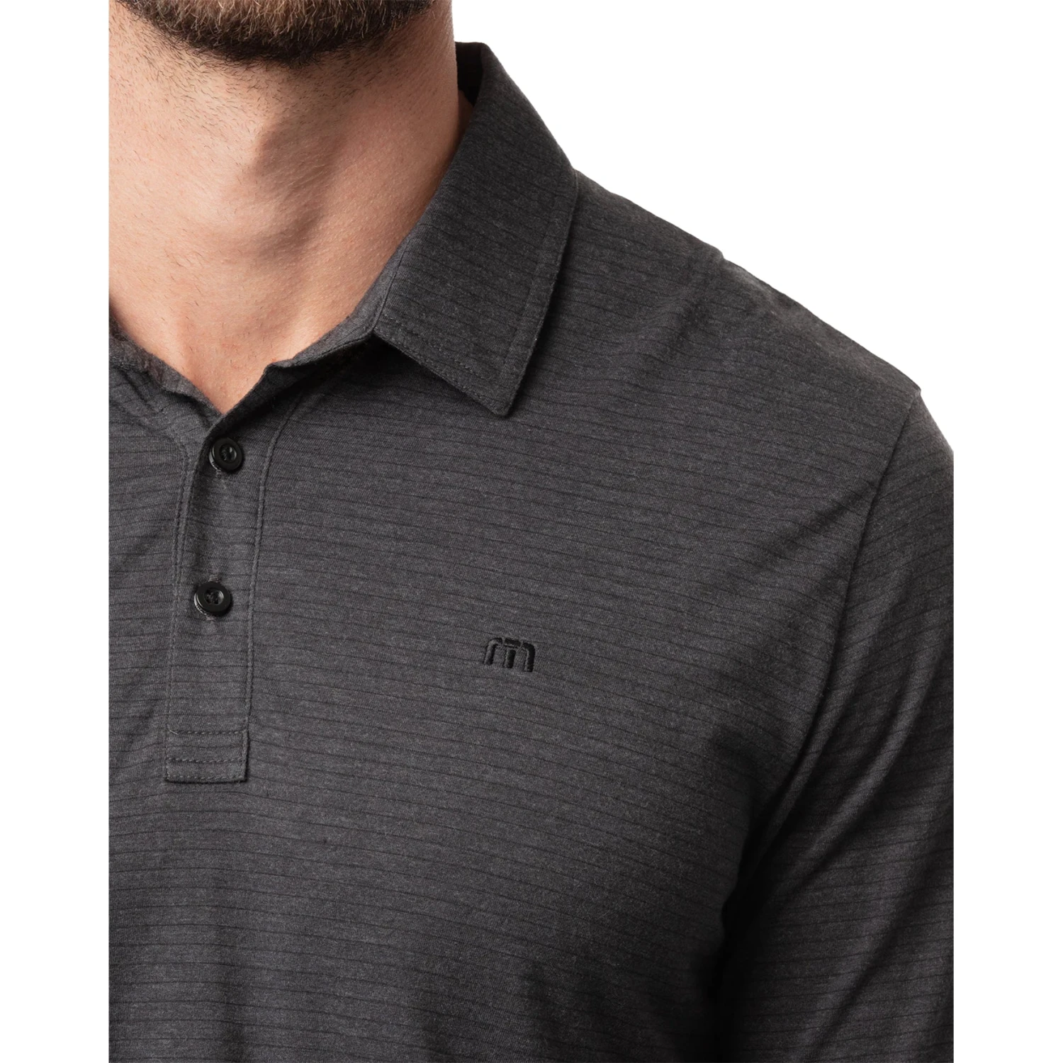 TravisMathew Kickoff Mens Longsleeve Golf Polo 2 TravisMathew Kickoff Mens Longsleeve Golf Polo - Image 2