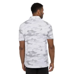 TravisMathew Heater Camo Mens Golf Polo -Travismathew 24370 WHITE 1