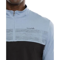TravisMathew Out All Night Faded Denim Mens Golf 1/4 Zip -Travismathew 27024 FADEDENIM4FDD 2