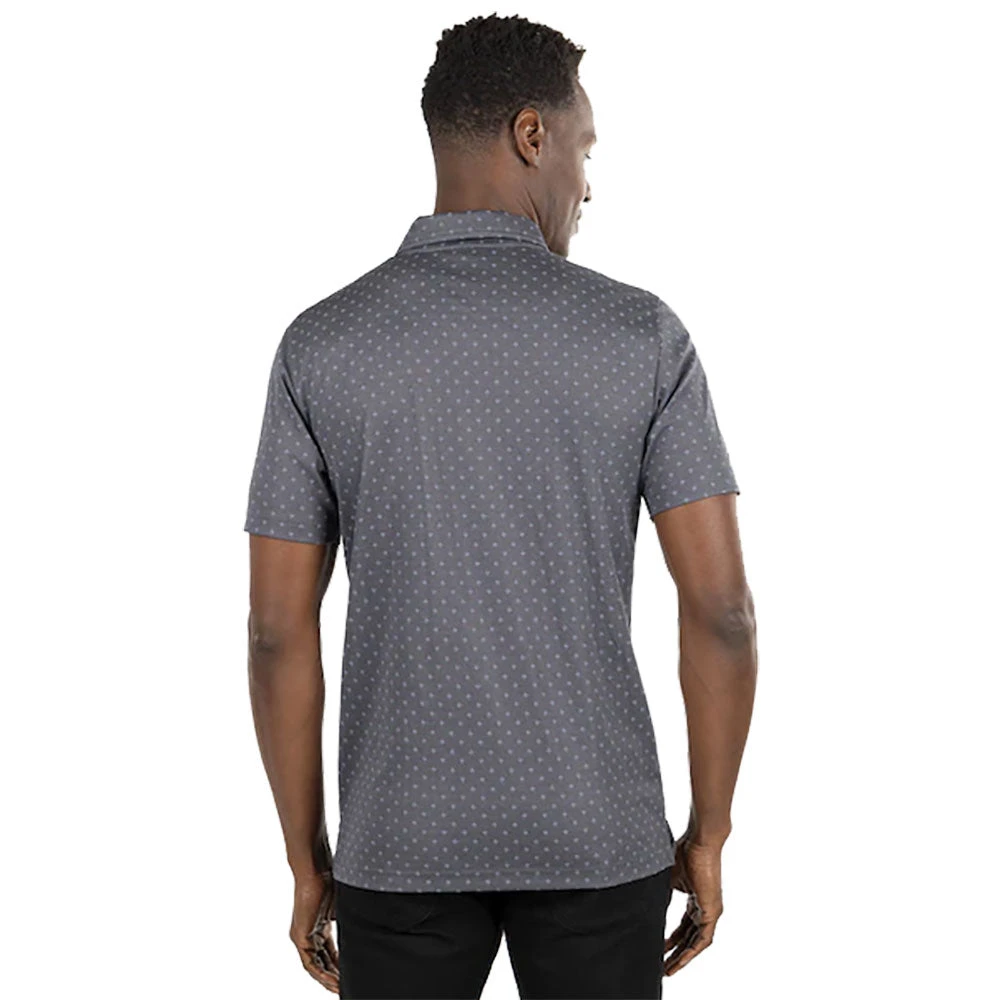 TravisMathew Eagle Peak Heather Dark Grey Mens Golf Polo 2 TravisMathew Eagle Peak Heather Dark Grey Mens Golf Polo - Image 2
