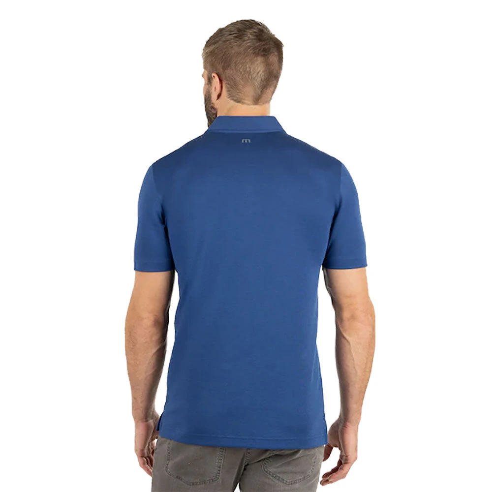 TravisMathew Late Checkout Estate Blue Mens Golf Polo 2 TravisMathew Late Checkout Estate Blue Mens Golf Polo - Image 2